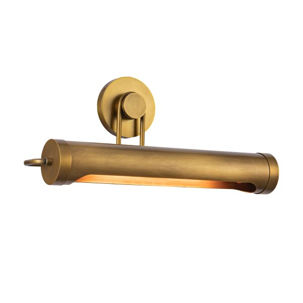 Bilderlampe Metall E27 B: 50,8 cm in Messing Antik