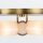Deckenlampe Metall Glas B: 42,2 cm 3-flammig E14 Vintage