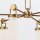 Pendelleuchte Messing Antik Weiß B: 81,6 cm E27 Metall Glas