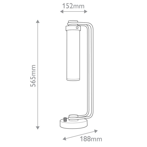 Tischlampe Metall Glas 56,5 cm E27 Messing Antik Weiß