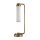 Tischlampe Metall Glas 56,5 cm E27 Messing Antik Weiß