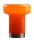 Tischlampe Glas Orange H:29 cm klein E14 wohnlich rund
