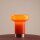 Tischleuchte Glas Orange H:19 cm E14 gemütlich rund