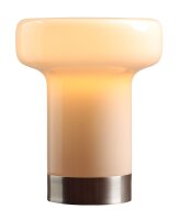 Tischleuchte Glas Braun H:19 cm E14 gemütlich rund