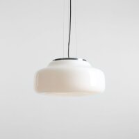Hängelampe Weiß Glas blendarm Ø39 cm...