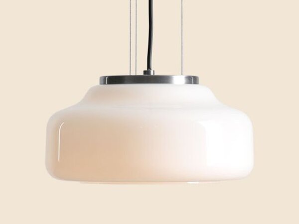 Pendelleuchte Weiß Glas Ø24 cm GX53 wohnlich rund