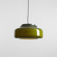 Hängelampe Limette Glas B:39 cm GX53 wohnlich rund
