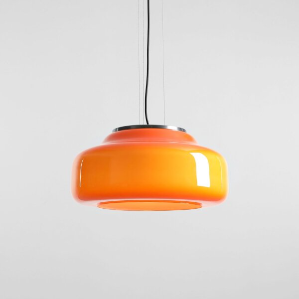 Pendelleuchte Orange Glas B:39 cm GX53 wohnlich rund