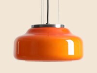 Hängelampe Orange Glas Ø24 cm GX53 wohnlich rund