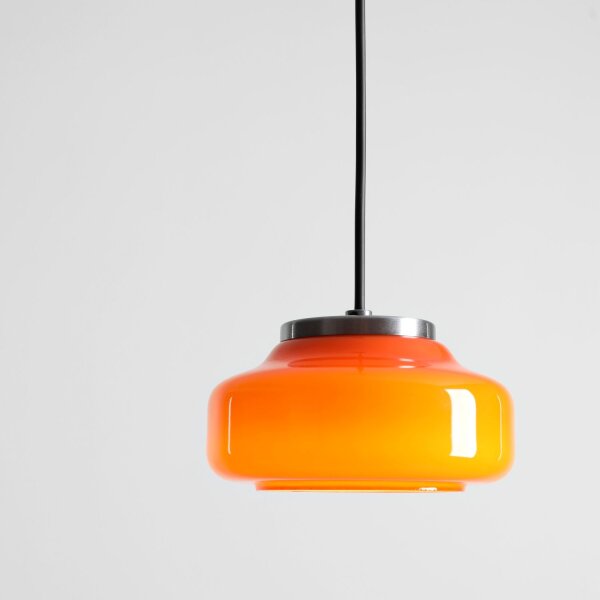 Hängelampe Orange Glas Ø16 cm rund GX53 blendarm