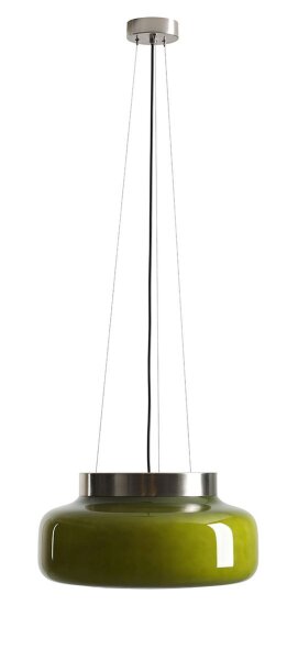 Pendelleuchte Limette Glas Ø39 cm GX53 wohnlich rund