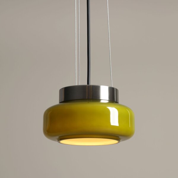 Hängelampe Limette Glas Ø16 cm GX53 blendarm rund