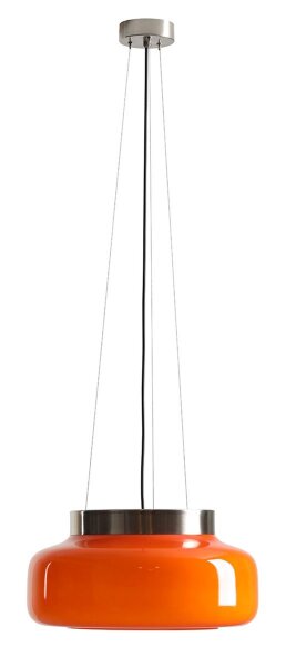Pendelleuchte Orange Glas Ø39 cm GX53 wohnlich rund