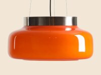 Pendelleuchte Orange Glas Ø39 cm GX53 wohnlich rund