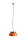 Hängelampe Orange Glas Ø24 cm GX53 wohnlich rund