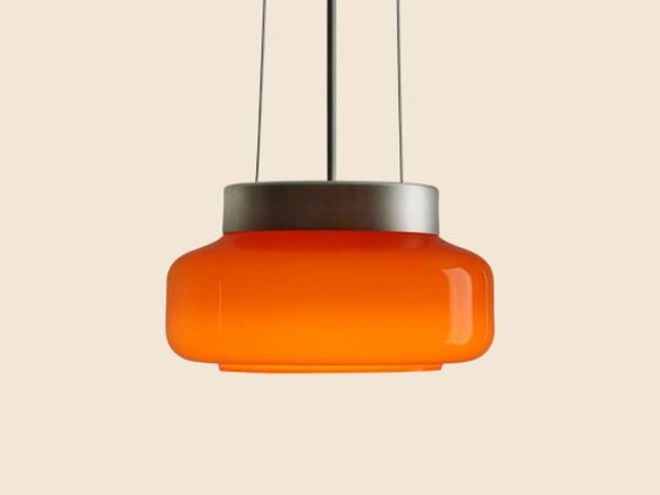 Hängelampe Orange Glasschirm Ø16 cm GX53 blendarm rund