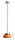 Hängelampe Orange Glasschirm Ø16 cm GX53 blendarm rund