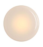 Wandleuchte Wei&szlig; Glas B:24 cm rund GX53 gem&uuml;tlich