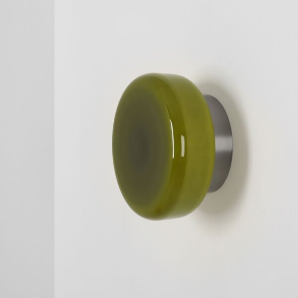 Wandleuchte Limette Glas B:24 cm GX53 wohnlich rund