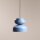Hängelampe Blau Metall Ø30 cm rund E27 wohnlich