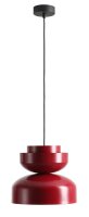 Pendelleuchte Rot Metall Ø30 cm rund E27...