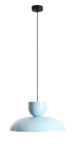 Pendelleuchte Blau Metall B:47 cm E27 wohnlich elegant