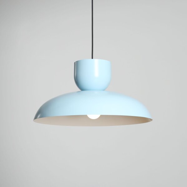 Pendelleuchte Blau Metall B:47 cm E27 wohnlich elegant