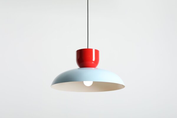 Hängelampe Rot Blau Metall Ø47 cm E27 wohnlich rund