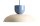 Hängelampe Blau Creme Metall rund B:47 cm E27 wohnlich