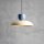 Hängelampe Blau Creme Metall rund B:47 cm E27 wohnlich