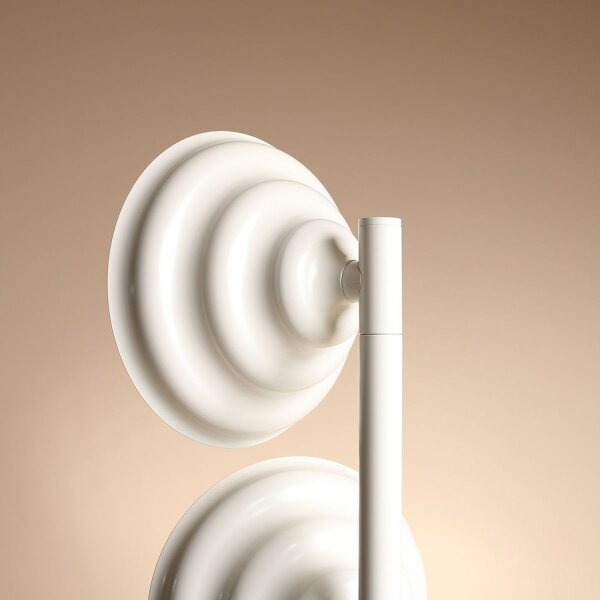 Stehleuchte Metall Glas Creme H:148 cm G9 elegant