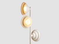 Stehleuchte Metall Glas Creme H:148 cm G9 elegant