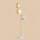 Stehleuchte Metall Glas Creme H:148 cm G9 elegant