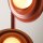 Stehlampe Glas Metall Rot 148 cm G9 3-flammig stilvoll