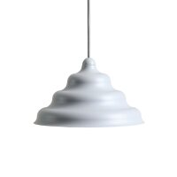 Pendelleuchte Metall Glas Blaugrau &Oslash;23 cm G9 elegant