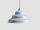 Pendelleuchte Metall Glas Blaugrau Ø23 cm G9 elegant
