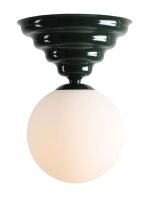 Deckenleuchte Glas Metall Grün Ø29 cm rund...
