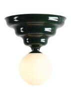 Deckenleuchte Glas Metall Grün Ø23 cm E27...