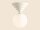 Deckenlampe Glas Metall Creme Ø29 cm rund E27 blendarm