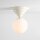 Deckenlampe Glas Metall Creme Ø29 cm rund E27 blendarm