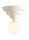 Deckenlampe Metall Glas Creme Ø23 cm rund E27 dekorativ