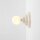 Deckenlampe Metall Glas Creme Ø23 cm rund E27 dekorativ