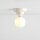 Deckenleuchte Metall Glas Creme Ø17 cm E27 blendarm