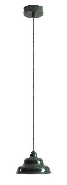 Pendelleuchte Glas Metall Grün Ø17 cm rund GU10 Modern
