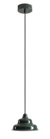 Pendelleuchte Glas Metall Grün Ø17 cm rund...