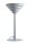 Tischleuchte Glas Metall Blaugrau H:56 cm G9 elegant
