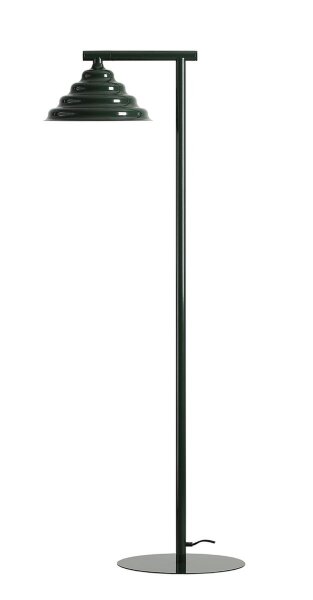 Stehlampe Glas Metall Grün klein H:140 cm G9 stilvoll