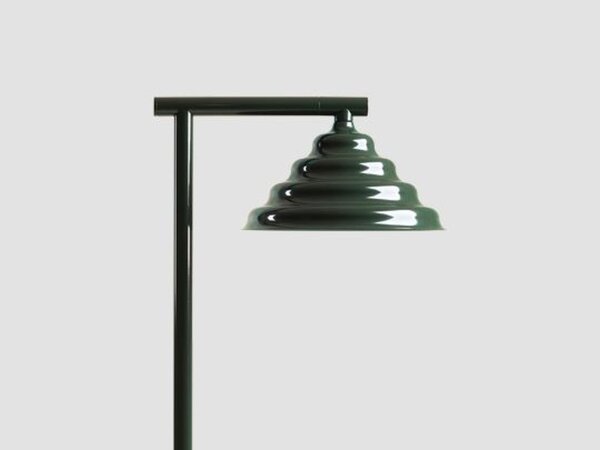 Stehlampe Glas Metall Grün klein H:140 cm G9 stilvoll