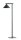 Stehlampe Glas Metall Grün klein H:140 cm G9 stilvoll