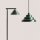 Stehlampe Glas Metall Grün klein H:140 cm G9 stilvoll